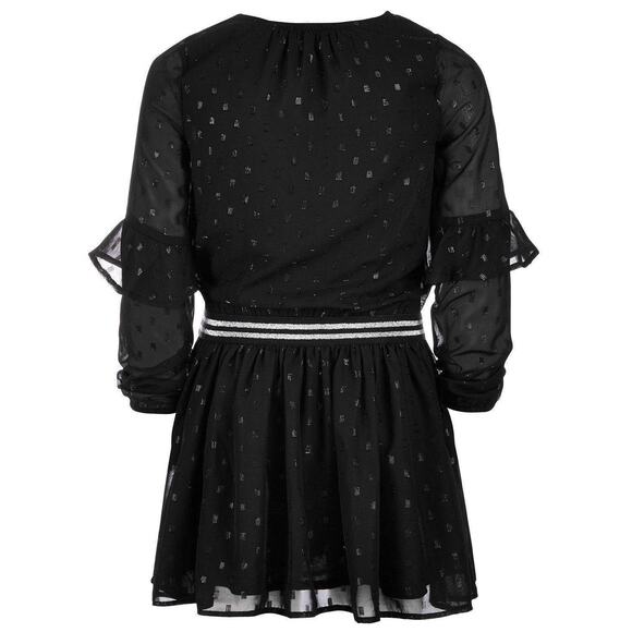 Epic Threads Girls Dress Size Large‎ Black Drop Waist Metallic Stripe NEW - Picture 3 of 8